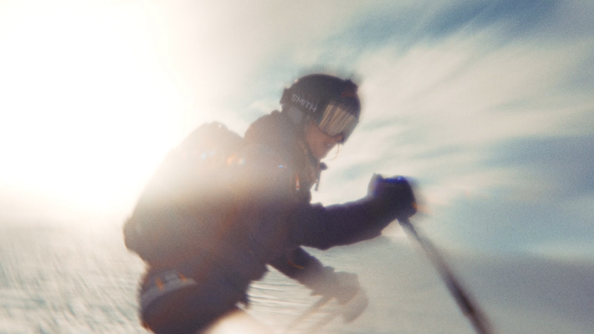 Arva Mini 15+ avalanche transceiver in use — commercial film still, Arthur Tillier Mountain DOP & Cam Op